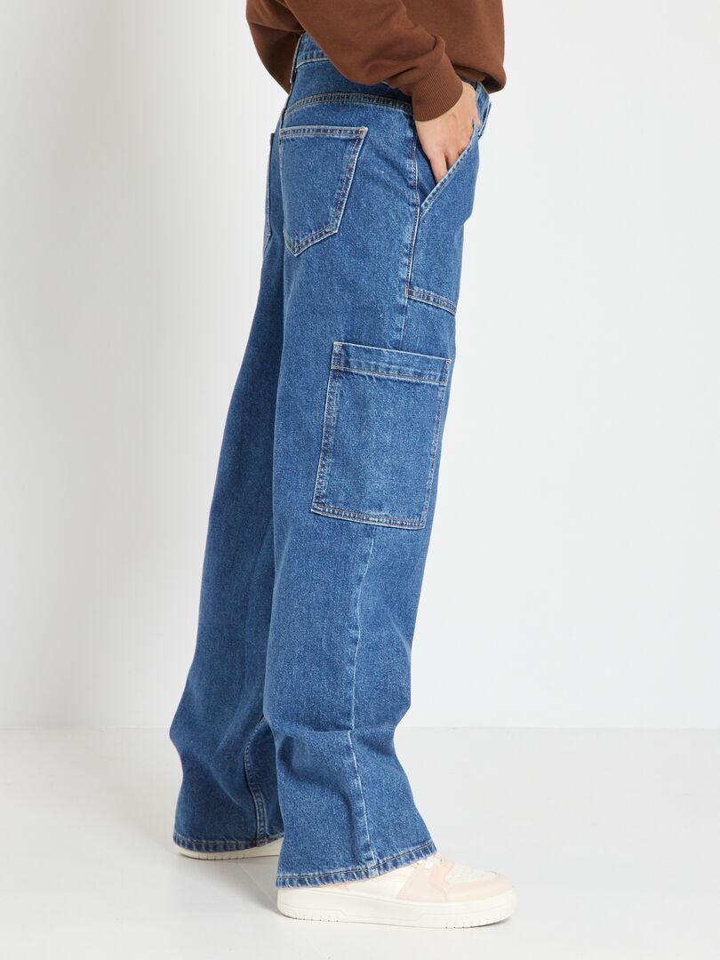 Jean loose à grandes poches - Bleu - Garçon - 15.00