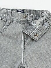 Jean large avec taille ajustable