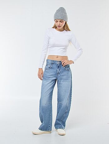 Jean large coupe ballon