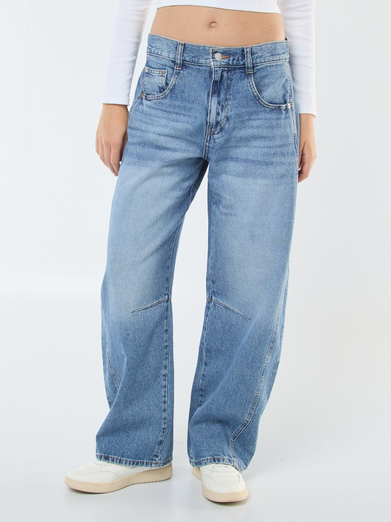 Jean large coupe ballon Dirty stone - Kiabi