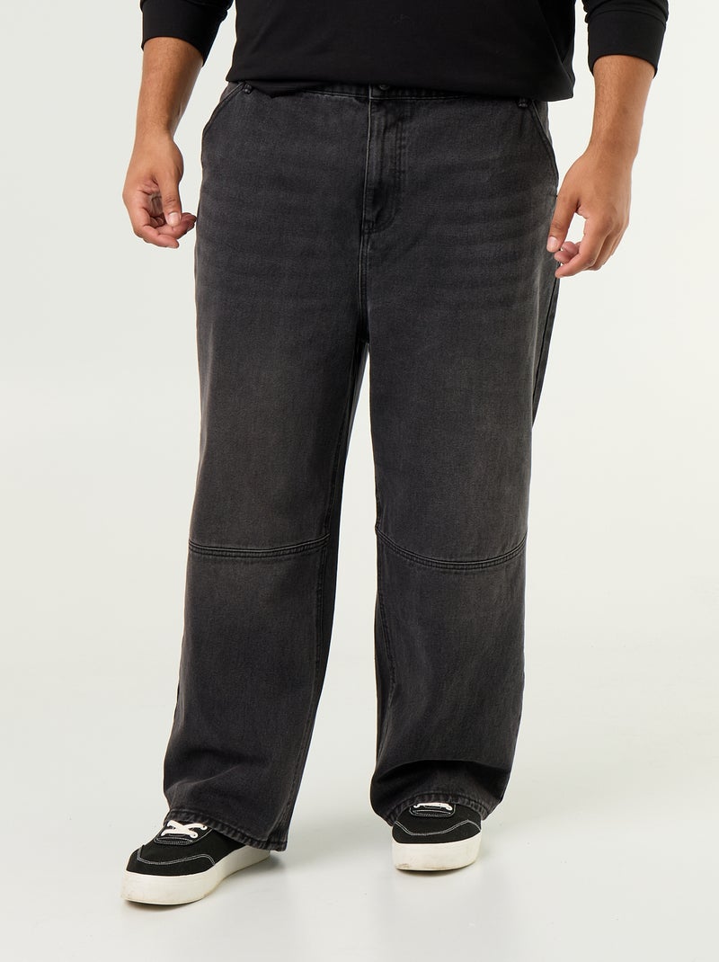 Jean large coupe carpenter Noir - Kiabi