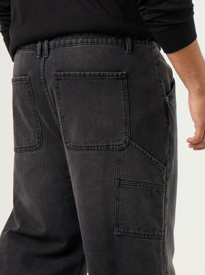 Jean large coupe carpenter Noir - Kiabi
