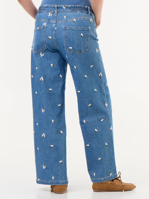 Jean large de maternité avec motif - Kiabi Jean large de maternité avec motif - Kiabi