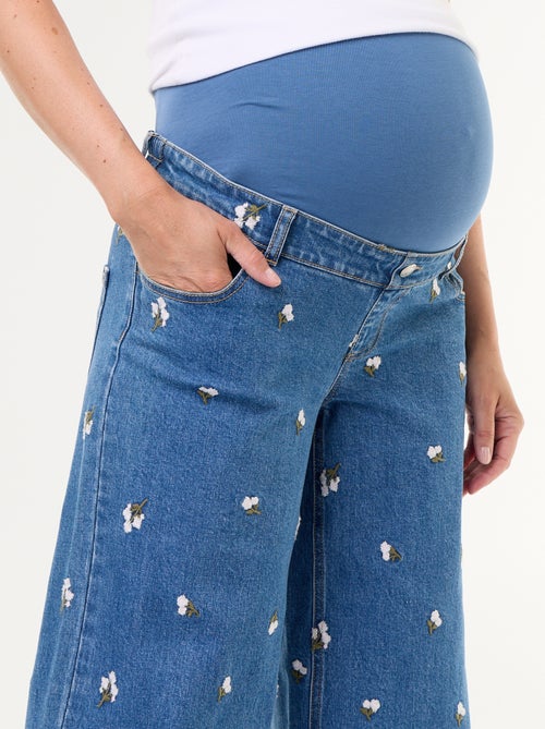 Jean large de maternité avec motif - Kiabi Jean large de maternité avec motif - Kiabi