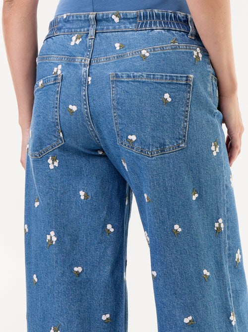 Jean large de maternité avec motif - Kiabi Jean large de maternité avec motif - Kiabi