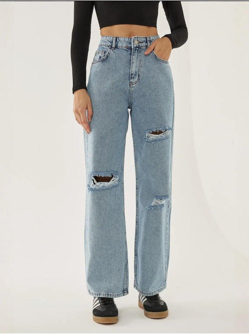 Jean large déchiré - Kiabi Jean large déchiré - Kiabi