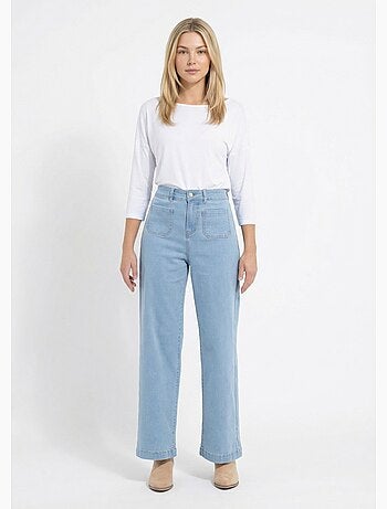 Jean large denim extra extensible 4 poches - Afibel