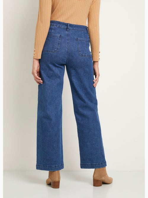 Jean large denim extra extensible 4 poches - Afibel - Kiabi