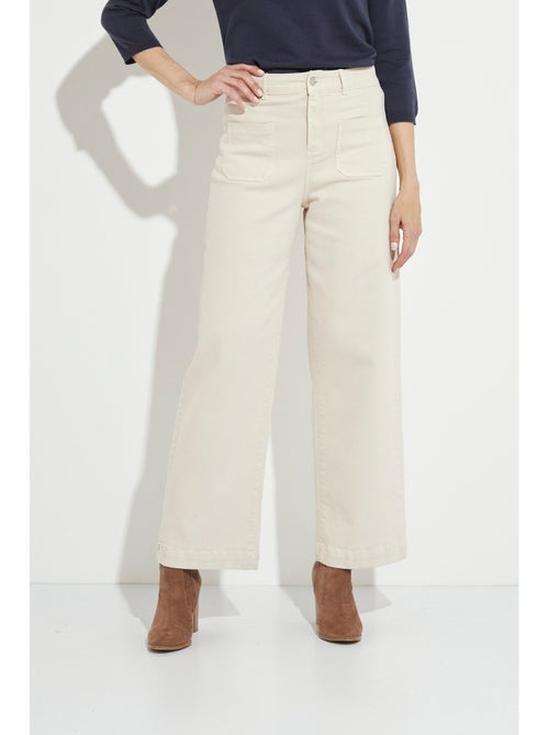 Jean large denim extra extensible 4 poches - Afibel - Kiabi