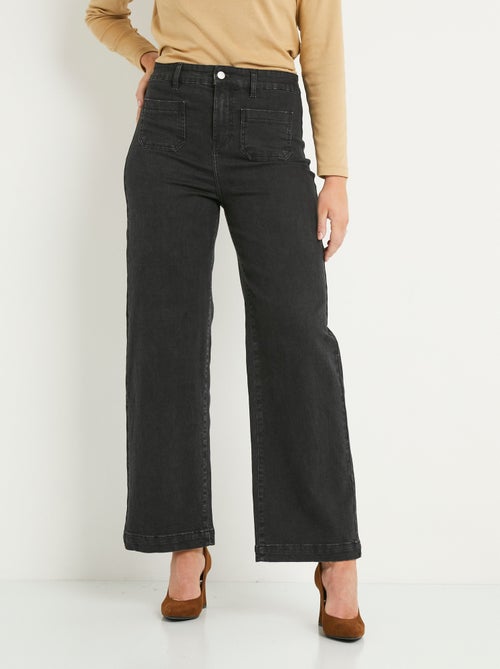 Jean large denim extra extensible 4 poches - Afibel - Kiabi