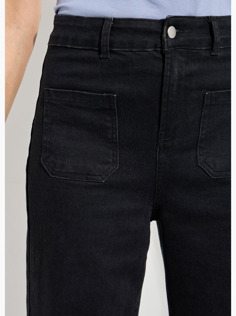 Jean large denim stretch - afibel Noir - Kiabi