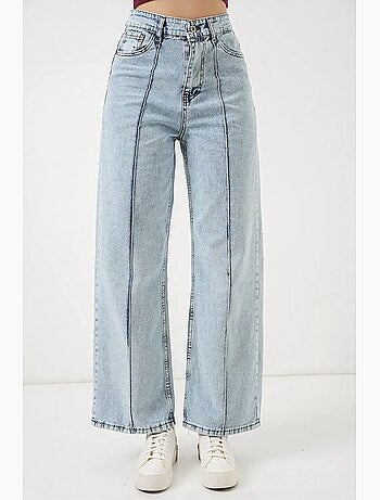 Jean large en coton à taille haute bdart