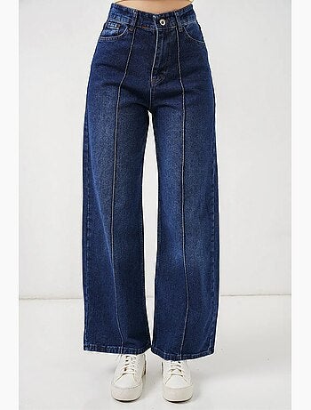 Jean large en coton à taille haute bdart