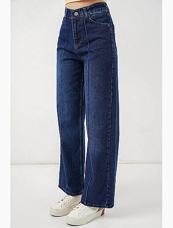 Jean large en coton à taille haute bdart