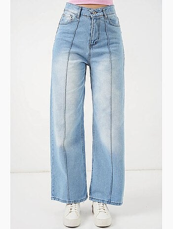 Jean large en coton à taille haute bdart