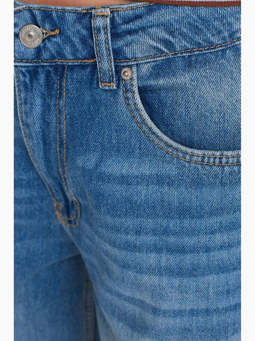 Jean large en denim de coton à taille haute dilvin - Kiabi Jean large en denim de coton à taille haute dilvin - Kiabi