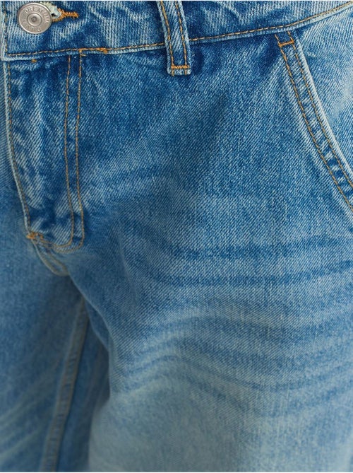 Jean Large En Denim De Coton, Taille Haute - Kiabi