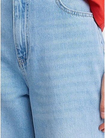 Jean large en denim de coton, taille haute dilvin