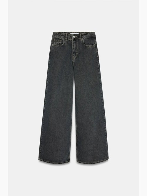 Jean large en denim de coton, taille haute dilvin - Kiabi Jean large en denim de coton, taille haute dilvin - Kiabi