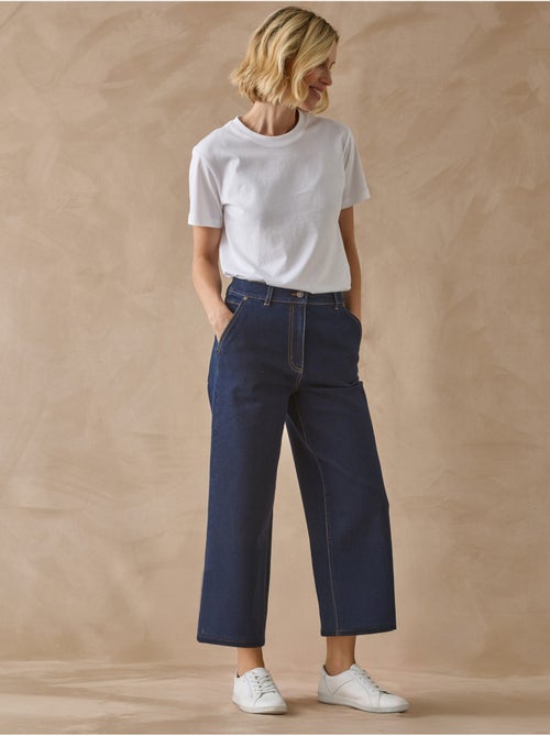 Jean large et court femme - DAXON - Kiabi