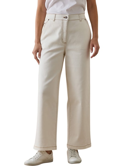 Jean large et court femme - DAXON - Kiabi