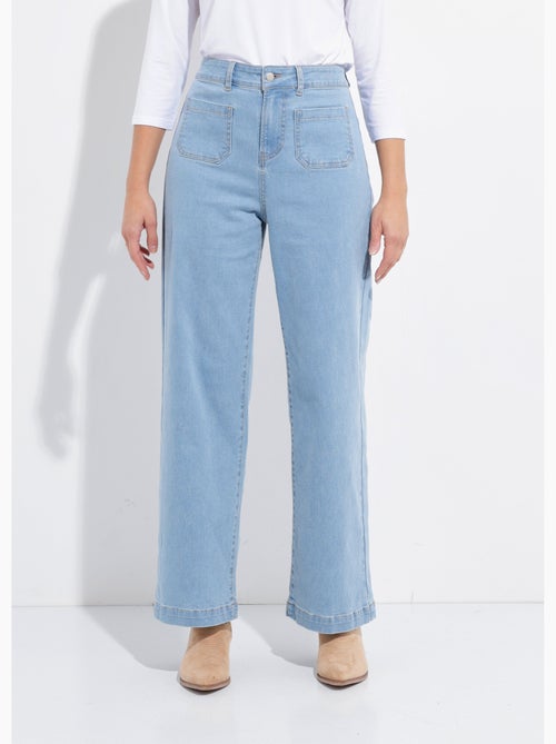 Jean large femme denim stretch - afibel - Kiabi Jean large femme denim stretch - afibel - Kiabi