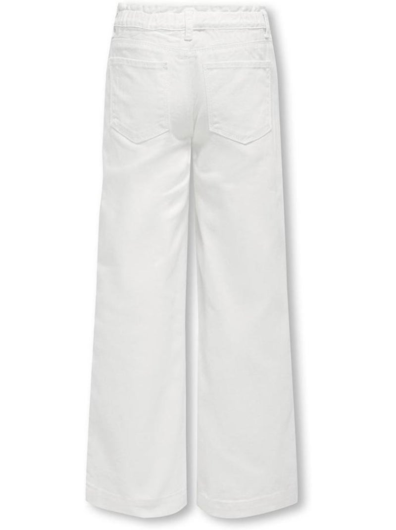 Jean Large Fille Kids ONLY Blanc - Kiabi