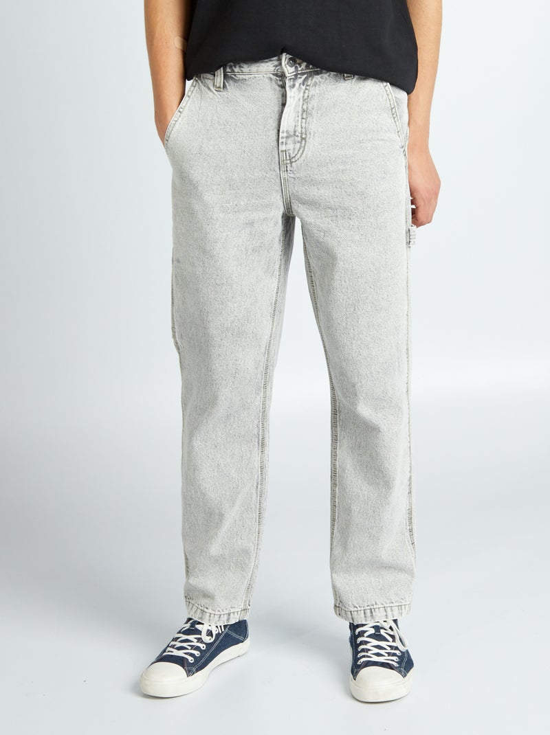 Jean large Gris - Kiabi