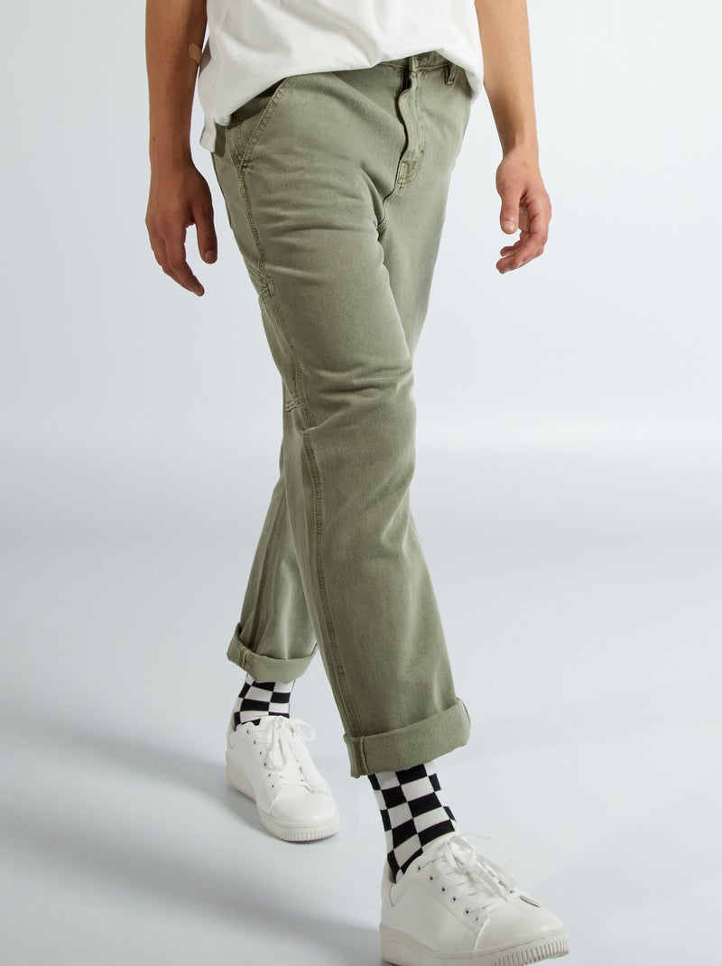Jean large Kaki - Kiabi