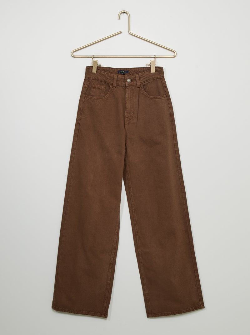 Jean large palazzo Marron - Kiabi
