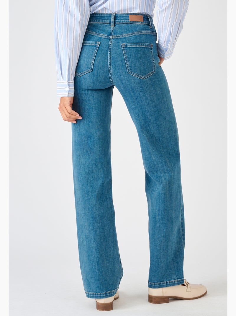 Jean large Perfect Fit by Damart - Damart Bleu denim - Kiabi