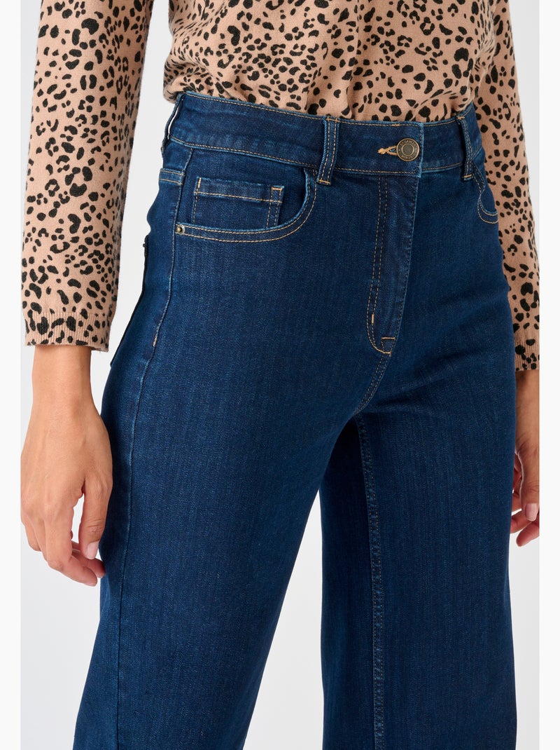Jean large Perfect Fit by Damart - Damart Bleu foncé - Kiabi
