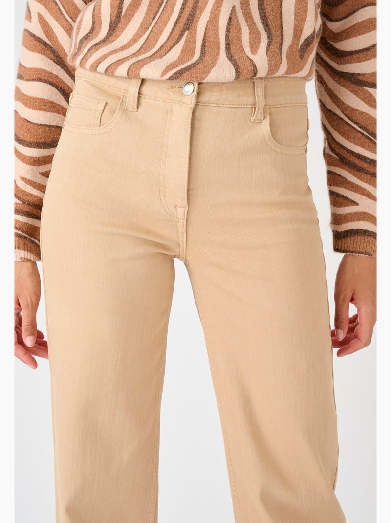 Jean large Perfect Fit by Damart - Damart Marron - Kiabi
