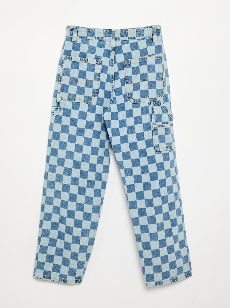 Jean large style carpenter Bleu - Kiabi