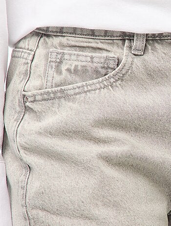 Jean large taille haute 5 poches
