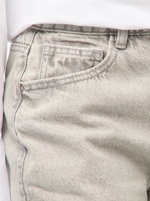 Jean large taille haute 5 poches - Kiabi