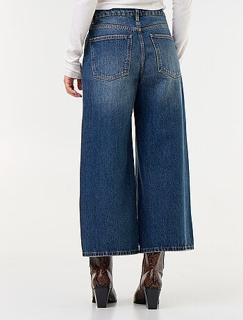 Jean large taille haute