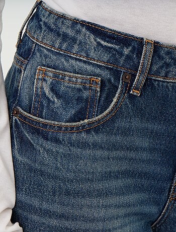 Jean large taille haute
