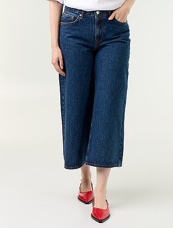 Jean large taille haute