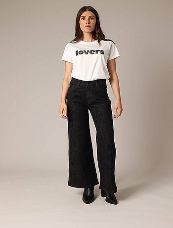 Jean large taille haute 'Deeluxe'
