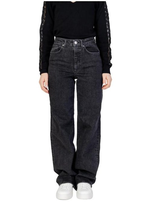 Jean large taille haute en denim extensible Only - Kiabi
