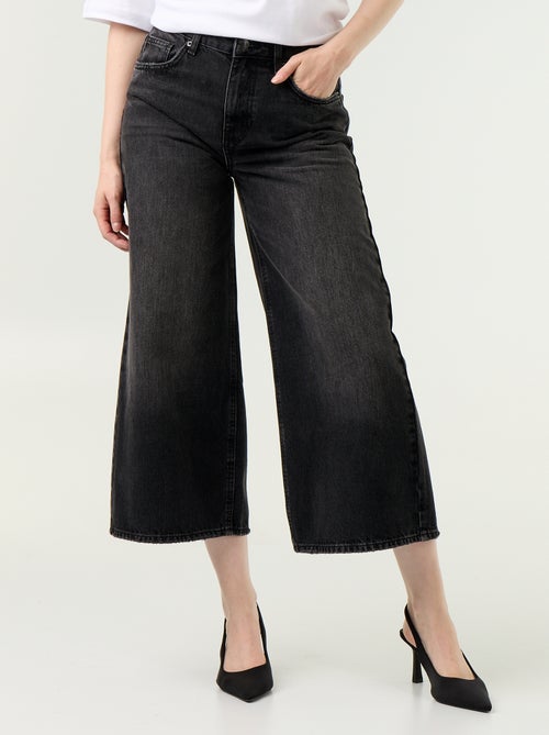 Jean large taille haute - Kiabi