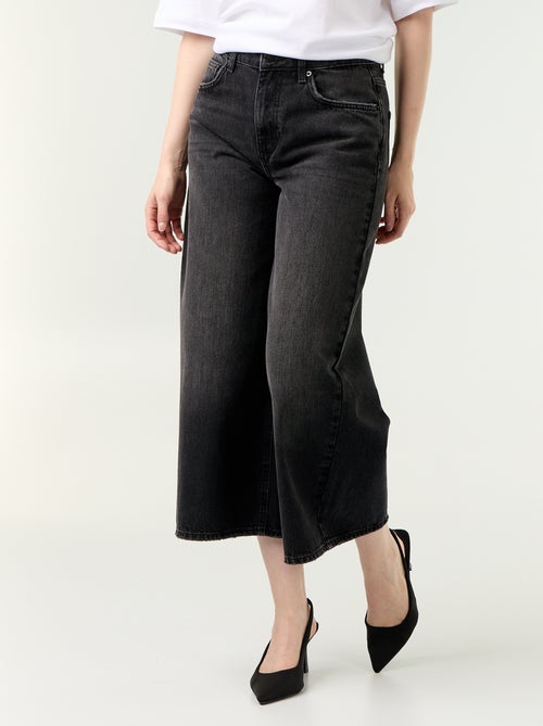 Jean large taille haute - Kiabi