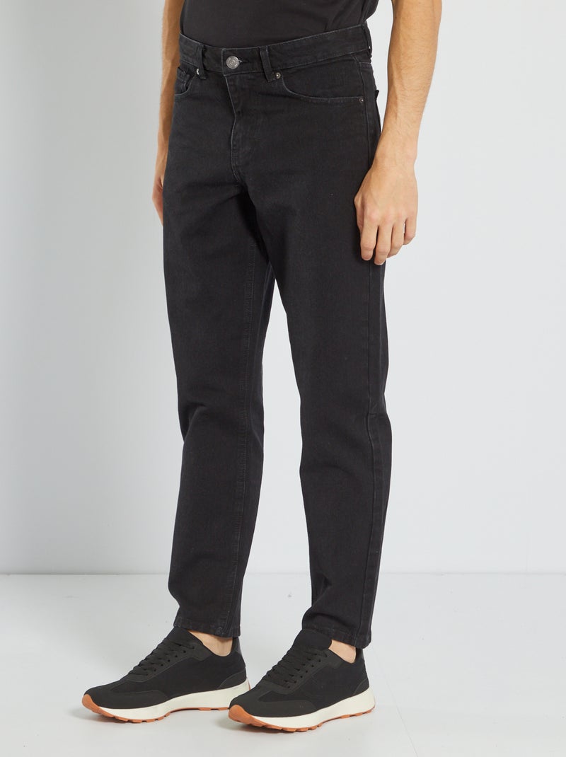 Jean large tappered - L32 Noir - Kiabi