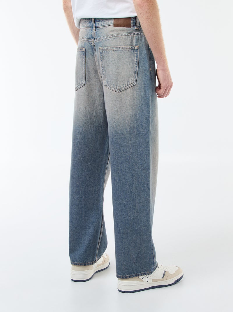 Jean large type baggy à 5 poches Bleu - Kiabi