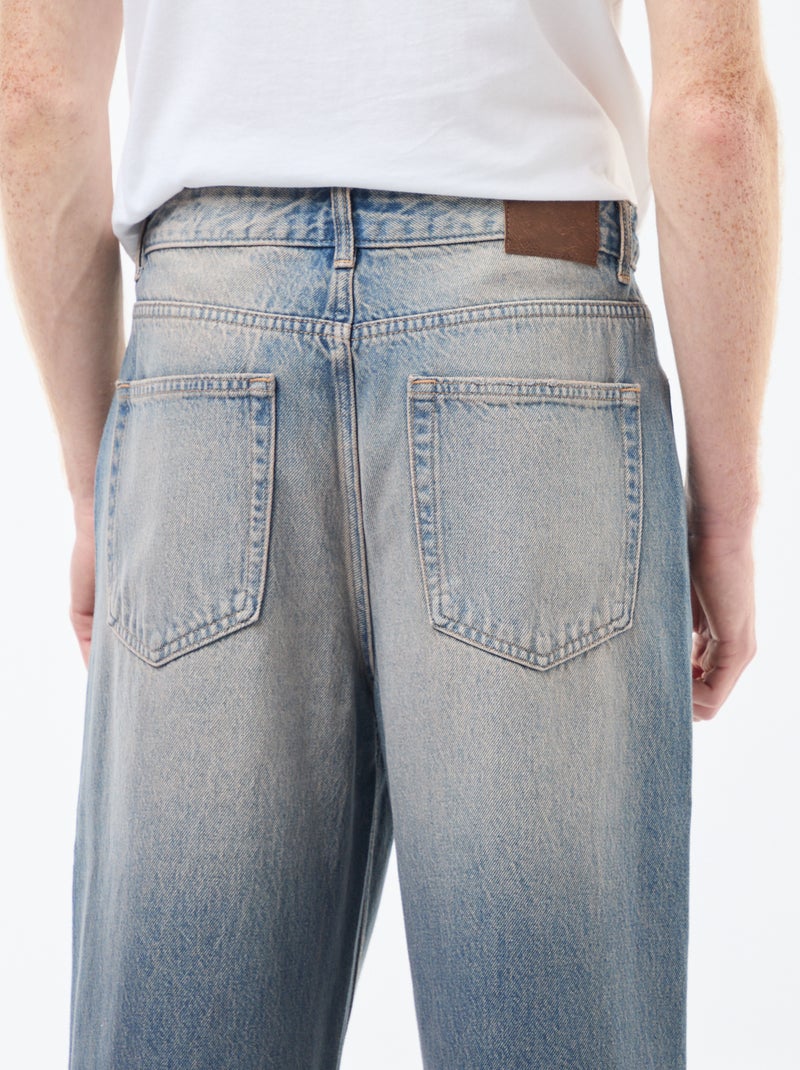 Jean large type baggy à 5 poches Bleu - Kiabi