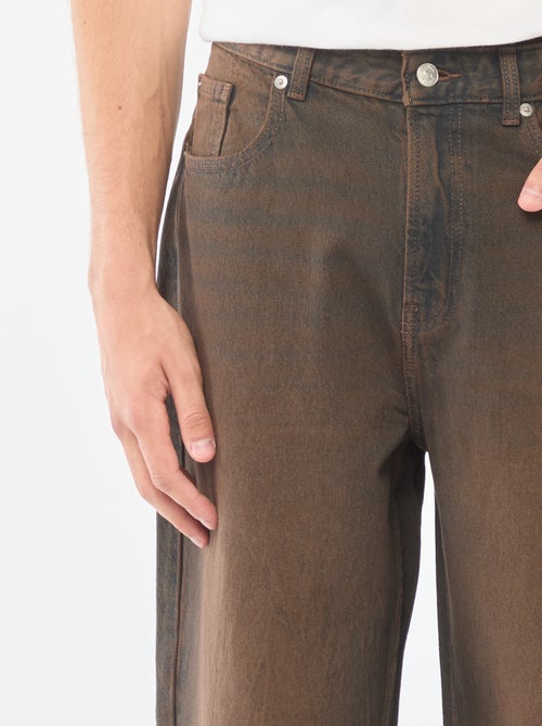 Jean large type baggy à 5 poches - Kiabi