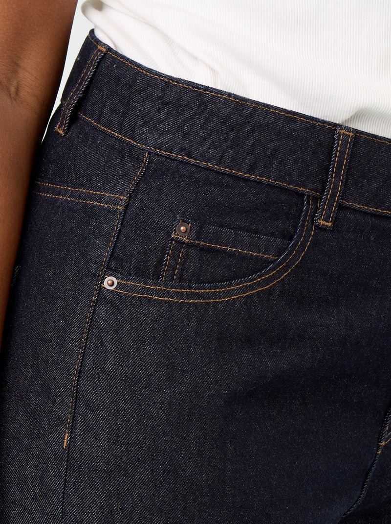 Jean large / wide leg à 5 poches Bleu - Kiabi