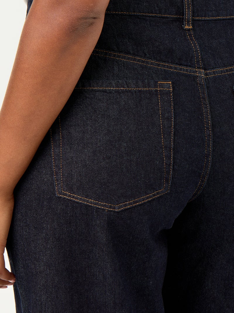 Jean large / wide leg à 5 poches Bleu - Kiabi