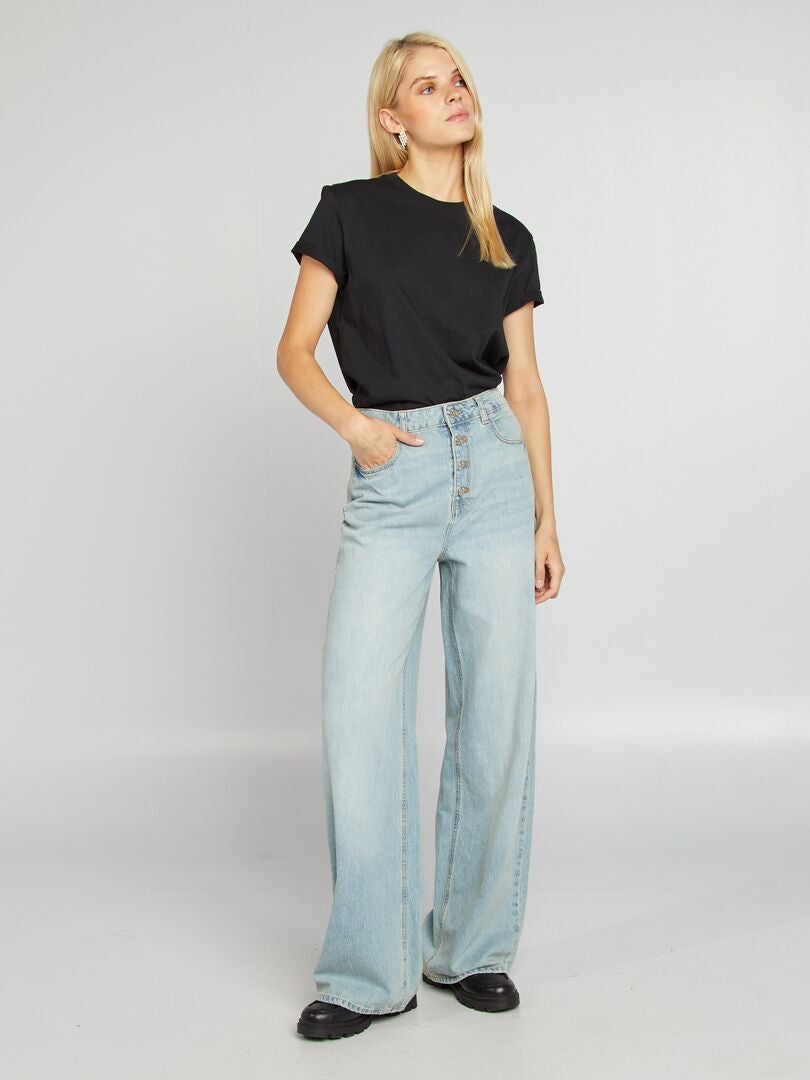 Jean large / wide leg Bleu - Kiabi